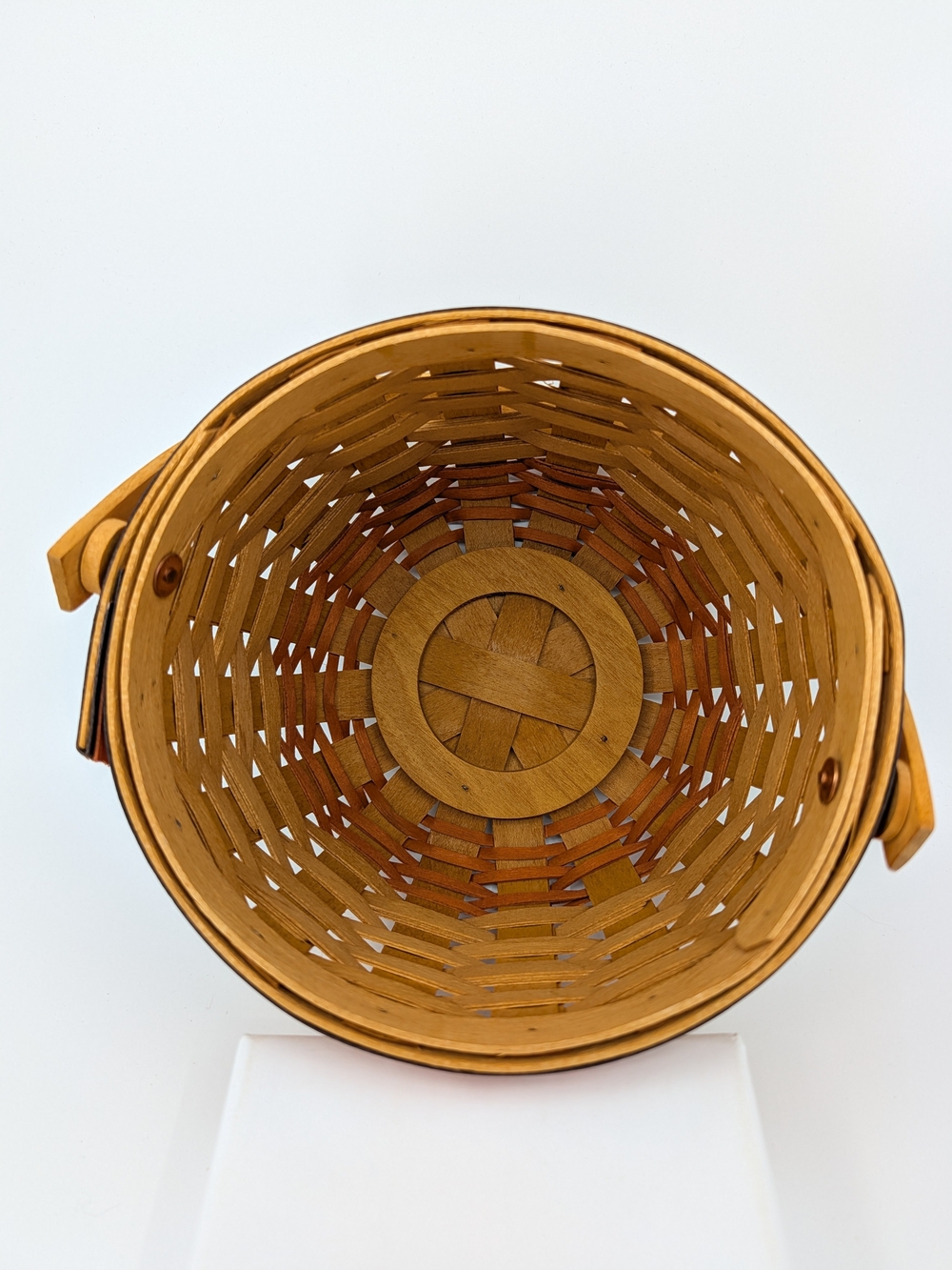 Longaberger Small Pumpkin Basket/Stem Lid/Protector/Jack-O'-Lantern Liner, 16012 - Picture 6 of 12